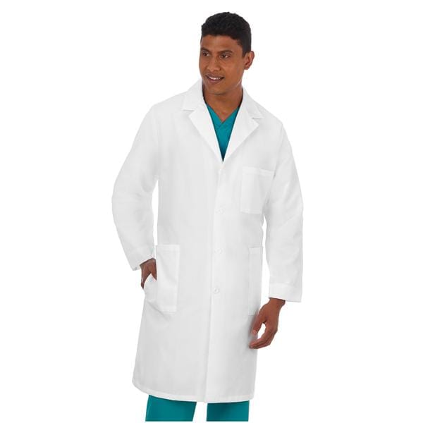 META Lab Coat 4 Pockets Long Sleeves 40 in 2X Small White Unisex Ea