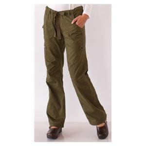 Scrub Pant 55% Cotton / 45% Polyester 6 Pockets X-Small Olive Womens Ea