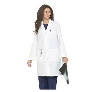 Lab Coat 37 in Unisex X-Large White Ea