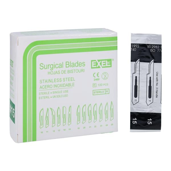 Exel Stainless Steel Sterile Surgical Blade Disposable