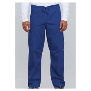 Cherokee Scrub Pant 65% Plstr/35% Ctn 3 Pockets Small Royal Blue Unisex Ea