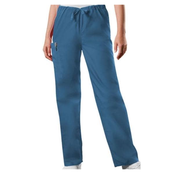 Cherokee Scrub Pant 65% Plstr/35% Ctn 3 Pockets Medium Caribbean Blue Unisex Ea