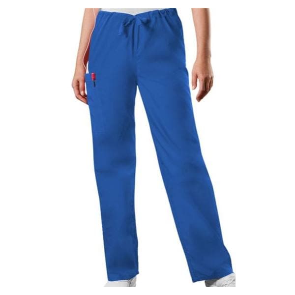 Scrub Pant 65% Polyester / 35% Cotton 3 Pockets Large Royal Blue Unisex Ea