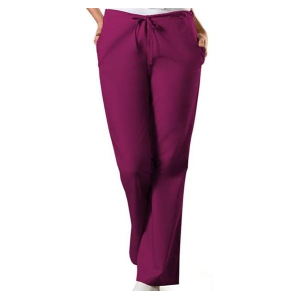 Scrub Pant 3 Pockets 3X Large Wine Womens Ea