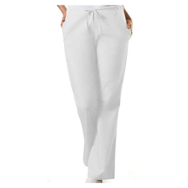 Scrub Pant 65% Polyester / 35% Cotton 3 Pockets X-Large White Womens Ea