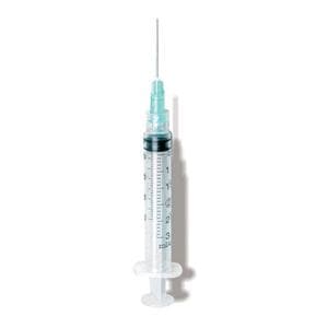 Hypodermic Syringe/Needle 22gx1" 3cc Black Conventional Low Dead Space 100/Bx