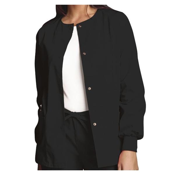 Warm-Up Jacket 3 Pockets Long Sleeves / Knit Cuff X-Small Black Womens Ea