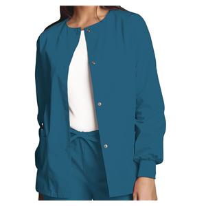 Warm-Up Jacket 2 Pockets Long Sleeves / Knit Cuff Small Caribbean Blue Womens Ea