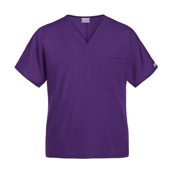 Cherokee Scrub Shirt Poly/Ctn V-Neck 1 Pocket Short Sleeves Small Grp Unisex Ea