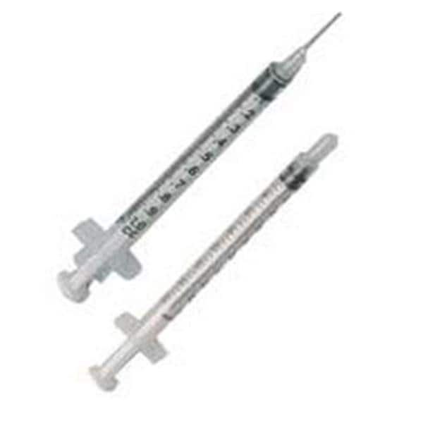 TB Syringe/Needle 25gx5/8" 1cc Prm Atch Ndl Cnvntnl No Dead Spc 100/Bx