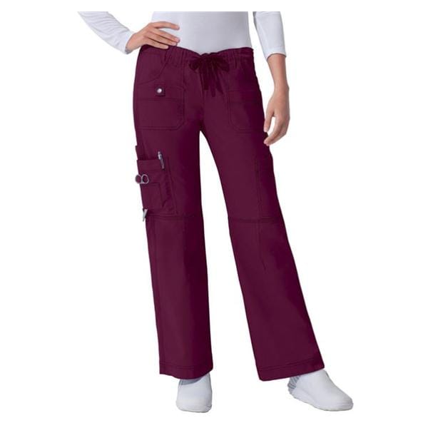 Dickies Scrub Pant 8 Pockets Large Wine Womens Ea