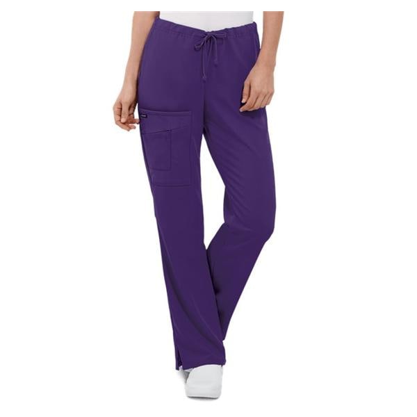 Jockey Scrub Pant Poly/Ryn/Spndx 4 Pockets Large Purple Womens Ea
