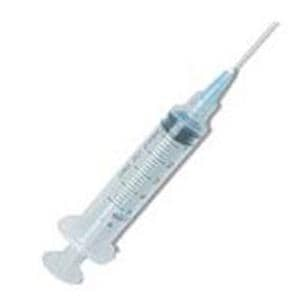 Hypodermic Syringe/Needle 22gx1" 5-6cc Black Conventional Low Dead Space 100/Bx