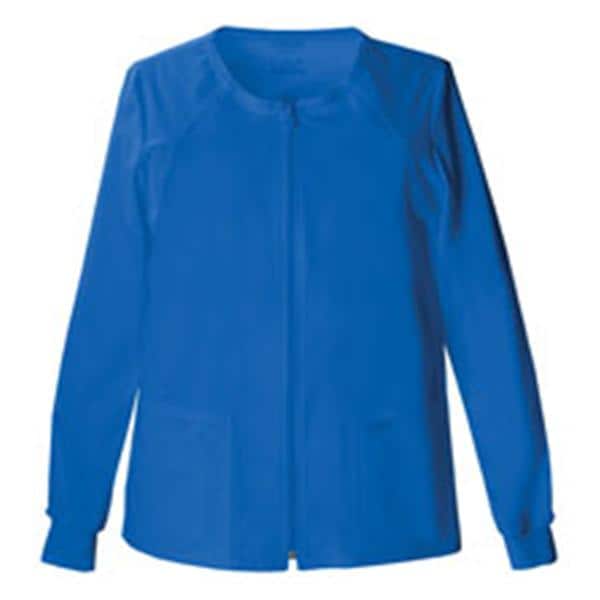 Warm-Up Jacket 4 Pockets Long Sleeves / Knit Cuff X-Small Royal Blue Womens Ea