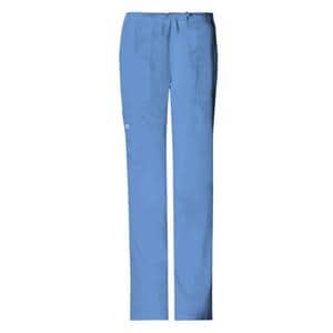 Cherokee Scrub Pant Poly/Ctn/Spndx 4 Pockets Large Ceil Blue Womens Ea