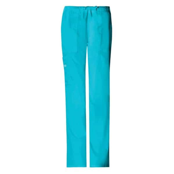 Cherokee Scrub Pant Poly/Ctn/Spndx 4 Pockets X-Large Turquoise Womens Ea