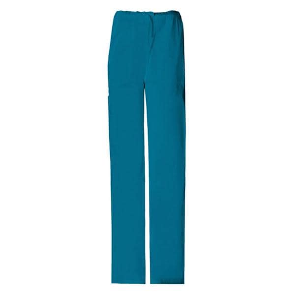 Cherokee Scrub Pant Poly/Ctn/Spndx 4 Pockets Medium Caribbean Blue Unisex Ea
