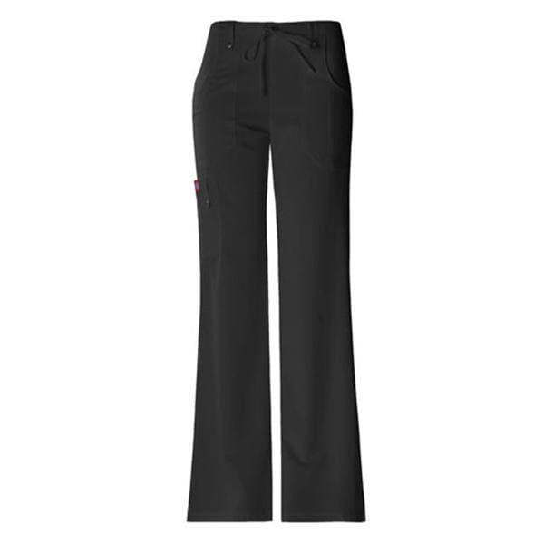 Dickies Scrub Pant Poly/Ryn/Spndx 3 Pockets Large Black Womens Ea