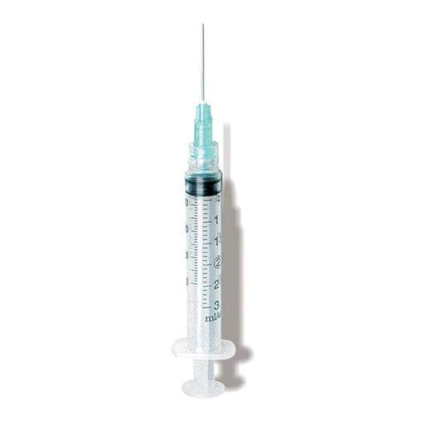 Hypodermic Syringe/Needle 22gx1-1/2" 3cc Black Conventional LDS 100/Bx