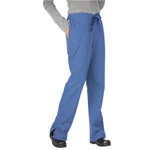 Scrub Pant 65% Polyester / 35% Cotton 3 Pockets 2X Large Ceil Blue Womens Ea