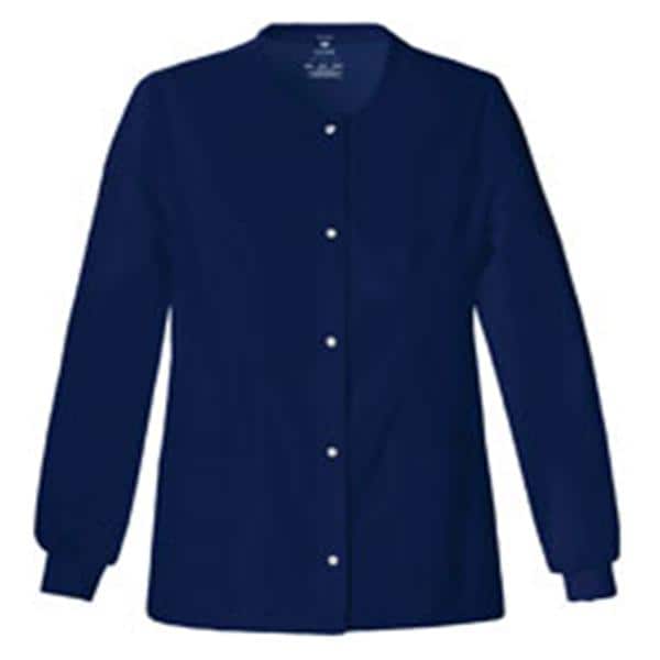 Luxe Warm-Up Jacket Long Sleeves / Knit Cuff Large Navy Ea