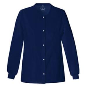 Luxe Warm-Up Jacket 3 Pockets Long Sleeves / Knit Cuff 3X Large Navy Womens Ea