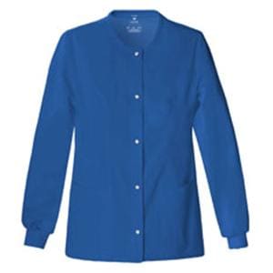 Luxe Warm-Up Jacket 3 Pockets Long Sleeves / Knit Cuff X-Small Royal Womens Ea