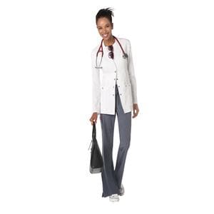 Lab Coat Long Sleeves Medium White Womens Ea