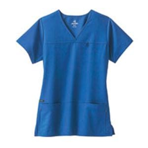 Jockey Scrub Shirt Poly/Ryn/Spndx 4 Pockets 3X Large Royal Blue Womens Ea