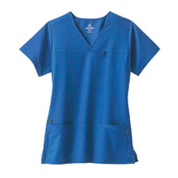 Jockey Scrub Shirt 4 Pockets X-Small Royal Blue Womens Ea