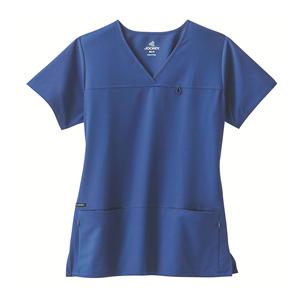 Jockey Scrub Shirt Poly/Ryn/Spndx 4 Pockets X-Large Royal Blue Womens Ea