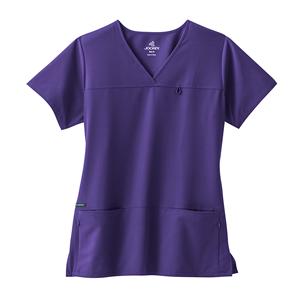 Jockey Scrub Shirt 72% Plystr / 21% Rayon / 7% Spndx 4 Pkts XS Prpl Womens Ea