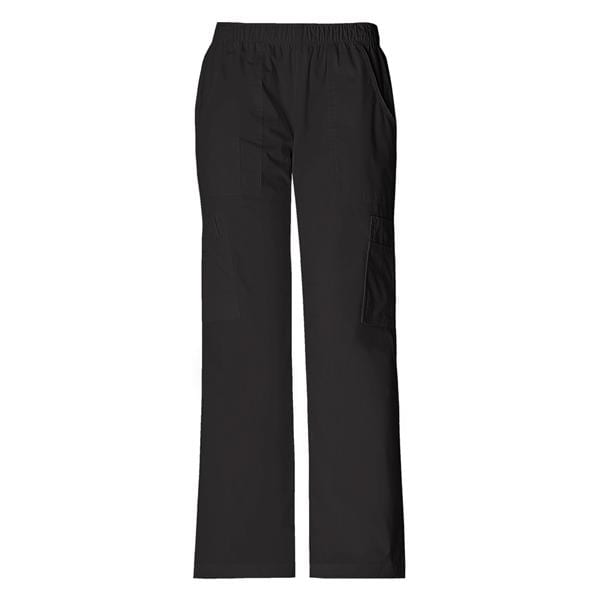 Cherokee Scrub Pant Poly/Ctn/Spndx 5 Pockets Medium Black Womens Ea