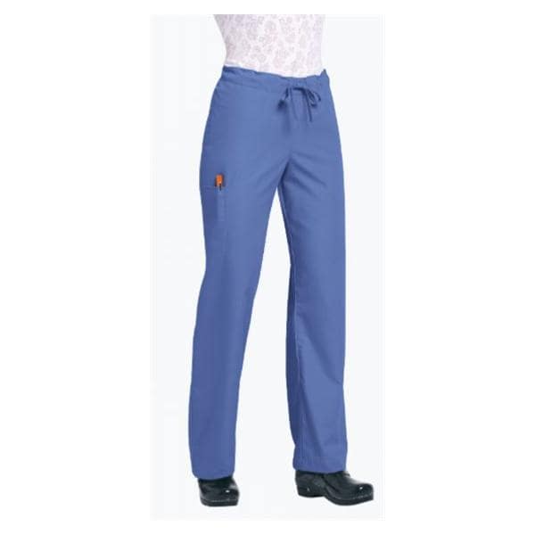 Scrub Pant 65% Polyester / 35% Cotton 4 Pockets Large Ceil Blue Unisex Ea
