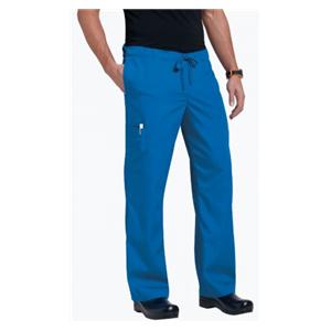 Scrub Pant 65% Polyester / 35% Cotton 4 Pockets Small Royal Blue Unisex Ea