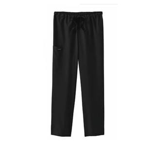 Jockey Scrub Pant Poly/Ryn/Spndx 2 Pockets Medium Black Unisex Ea