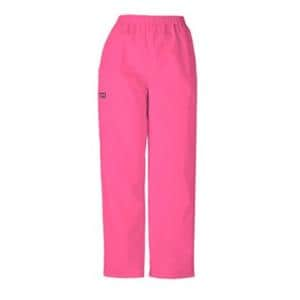 Scrub Pant 65% Polyester / 35% Cotton 4 Pockets Medium Shocking Pink Womens Ea