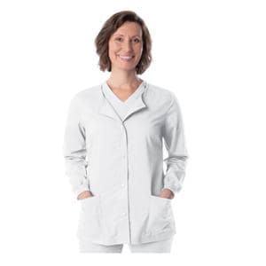 Lab Coat Long Sleeves 35 in Medium White Womens Ea