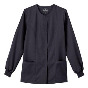 Warm-Up Jacket 2 Pockets Long Sleeves Small Charcoal Ea