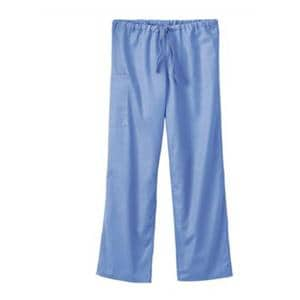 Fundamentals Scrub Pant Poly/Ctn w/ Sl Rls 2 Pockets Large Ceil Blue Unisex Ea