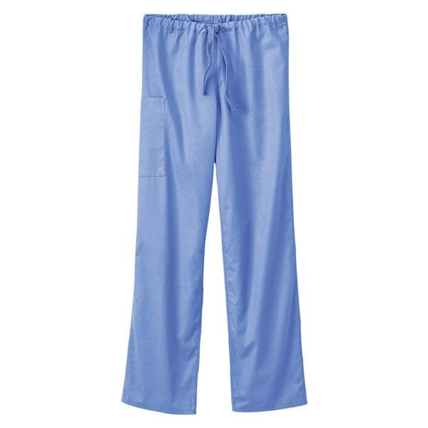 Scrub Pant Poly/Ctn 2 Pockets 3X Large Ceil Blue Unisex Ea