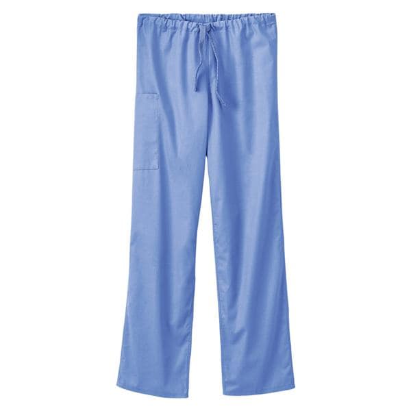 Scrub Pant Poly/Ctn 2 Pockets 4X Large Ceil Blue Unisex Ea