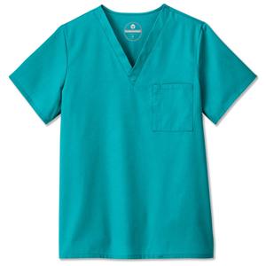 Fundamentals Scrub Shirt Poly/Ctn V-Nck 1 Pckt Set-In Sleeves Small Tl Unisex Ea