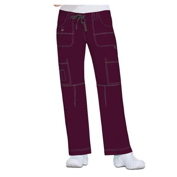 Dickies Utility Pant 9 Pockets Small Wine Womens Ea