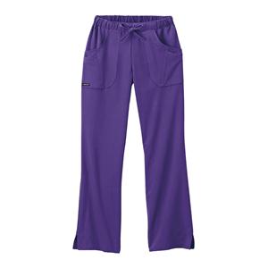 Jockey Scrub Pant 72% Plystr / 21% Rayon / 7% Spndx 4 Pkts Large Prpl Womens Ea