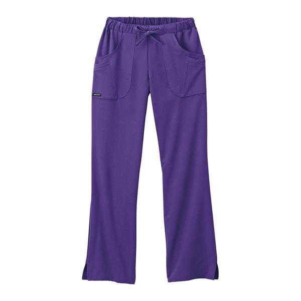 Jockey Scrub Pant Poly/Ryn/Spndx 4 Pockets Small Purple Womens Ea