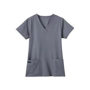 Jockey Scrub Top V-Neck 3 Pockets 3X Large Pewter Womens Ea