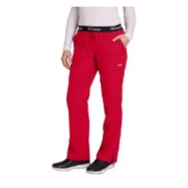 Scrub Pant 4 Pockets Medium Scarlet Red Womens Ea