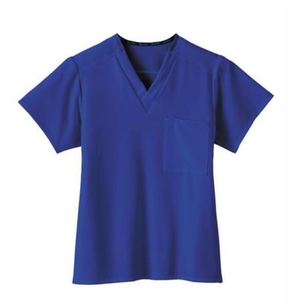 Jockey Scrub Scrub Top Poly/Ryn/Spndx V-Neck 1 Pocket Large GlxyBlu Unisex Ea