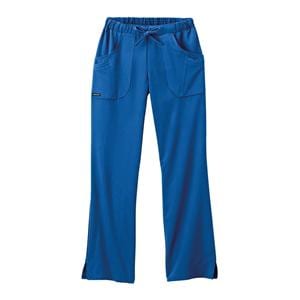 Jockey Scrub Pant Poly/Ryn/Spndx 4 Pockets Small Royal Blue Womens Ea